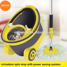 Heißer Verkauf Magie Reinigung Spin Mopp 360 Spin Mop mit zwei Mikrofaser Mop Köpfe